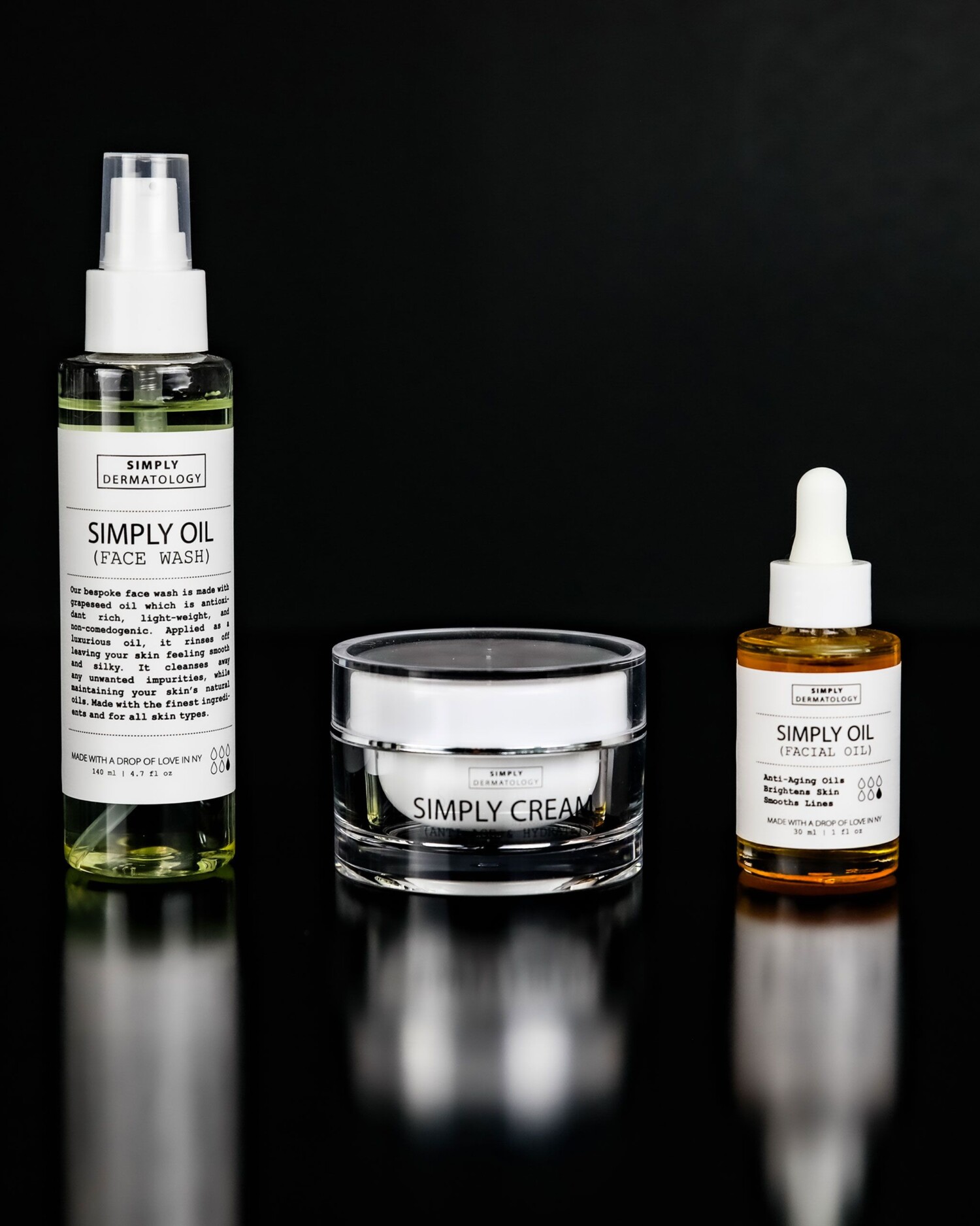 Dry Skin Simply Kit on a black background