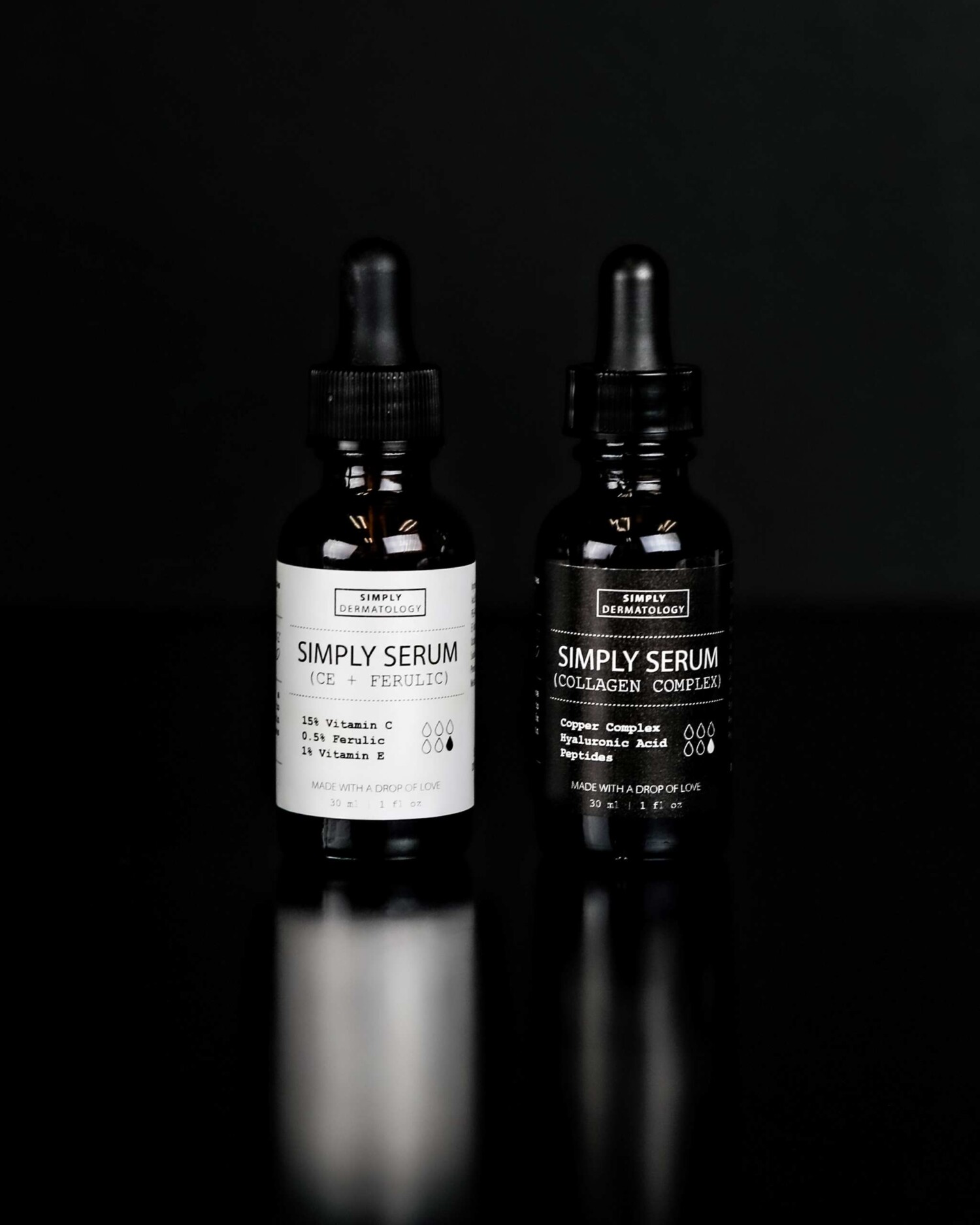 Dynamic Duo from the Simply Collection on a black background