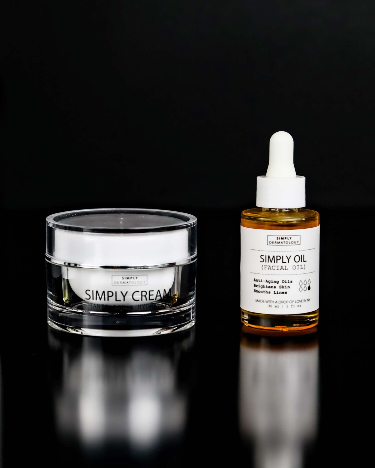 Hydration Duo from The Simply Collection on a black background