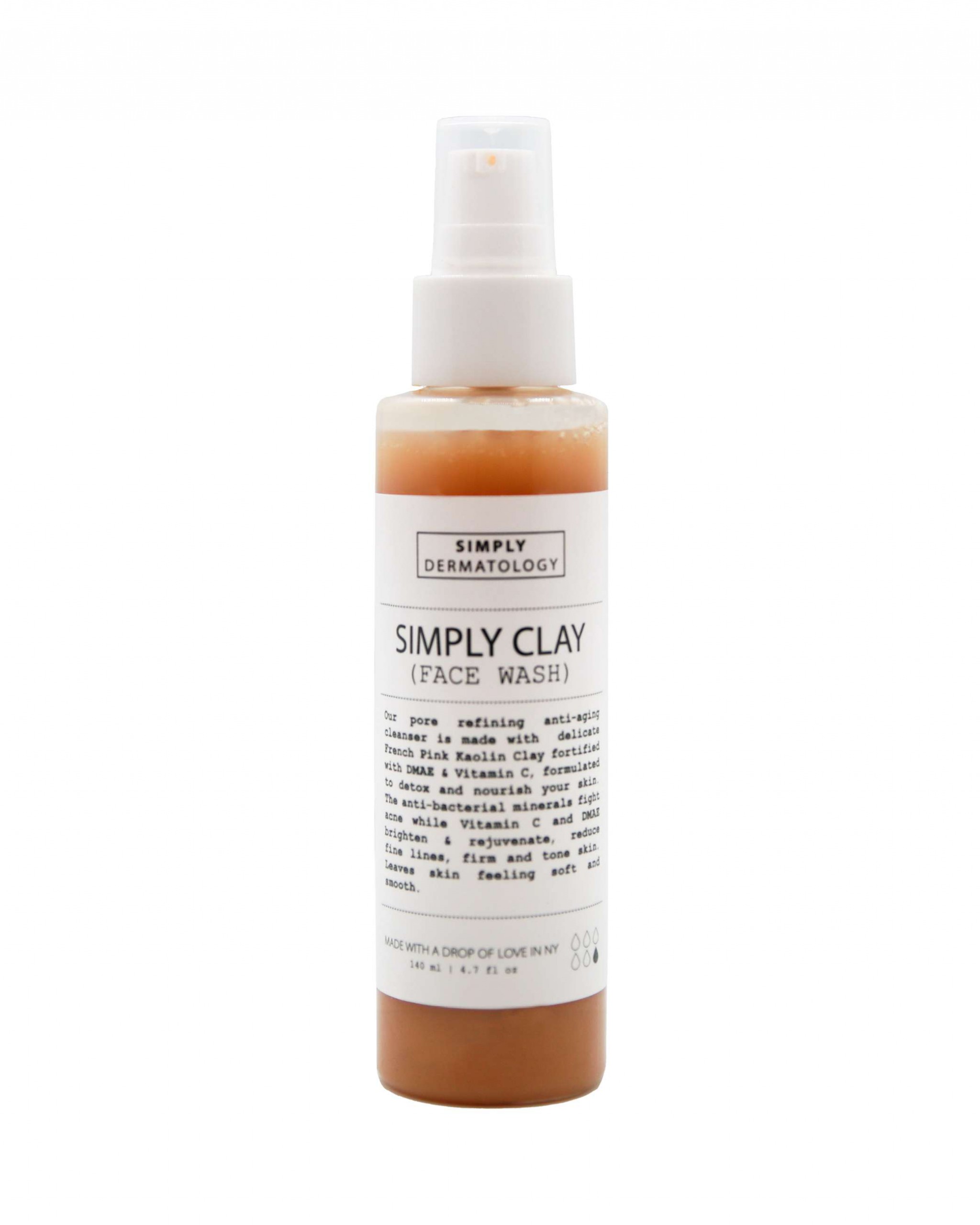 Simply Clay Face Wash bottle